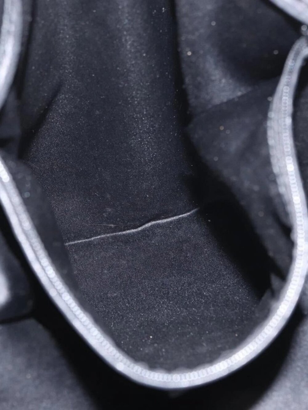 SAINT LAURENT Tote Bag Canvas Black Silver 121631 Auth ka2353 - Picture 14 of 16